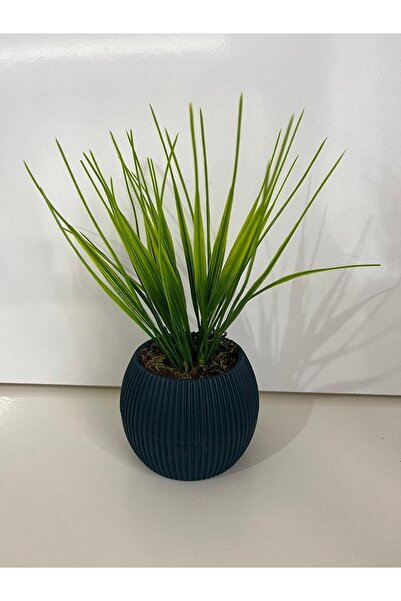 Trend KenT Mini 3'lü Set Karma Mini Saksıda Gerçek Yosunlu Yapay Çiçek Aranjman Hediyelik Paket Saksı