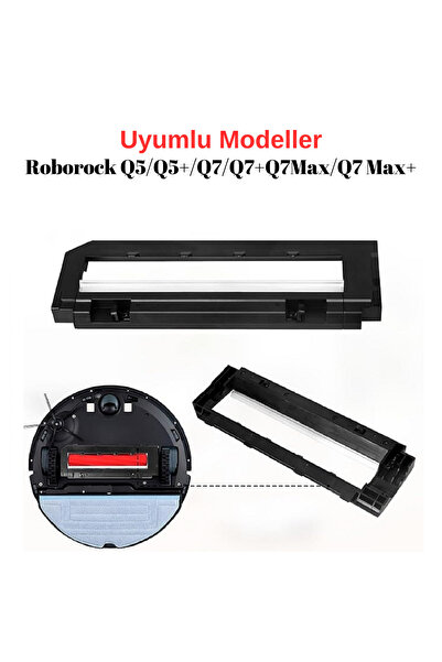 Ozemtek غطاء فرشاة رئيسي متوافق مع Roborock Q7 Q7 max، غطاء سفلي