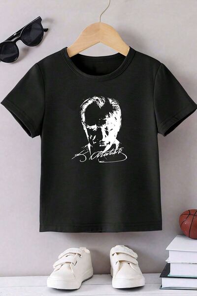 Jozia Tricou pentru copii cu imprimeu Atatürk Republic - 23 aprilie 19 mai