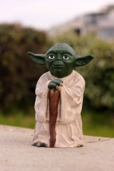 GÜRCÜ 3D Star Wars The Mandalorian Yoda Figürü 15 Cm