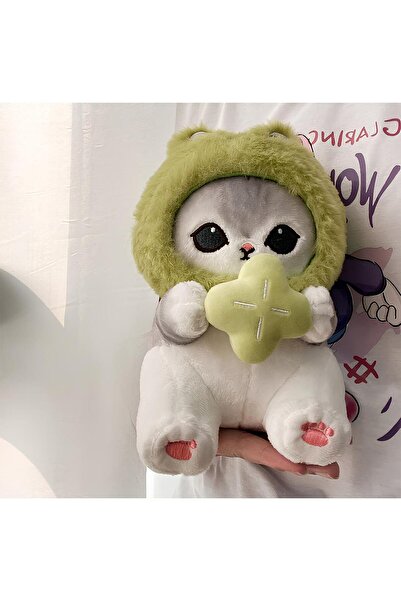 NB market Kurbağa Kolstümlü Kedi 35cm Mofusand Cat Kedicik Peluş Sanrio Kawai...
