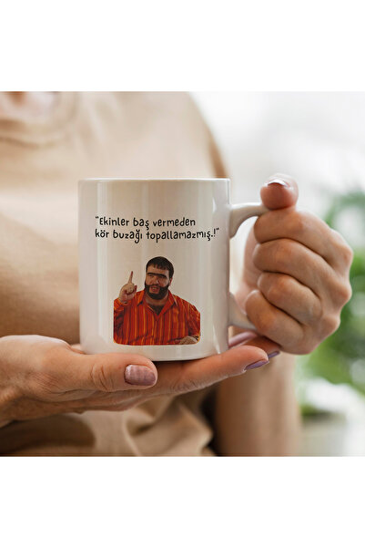 HobiShop Recep -ekinler Baş Vermeden Kör Buzağı Topallamazmış Yazılı Kupa Bardak