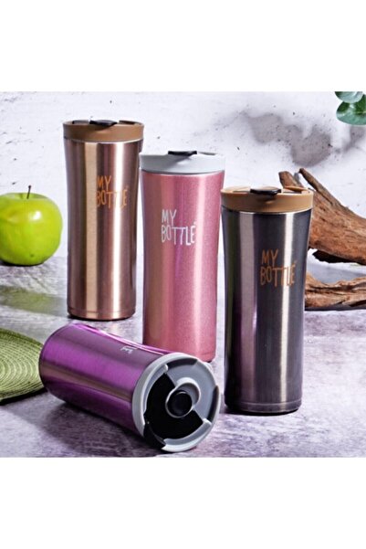 ÖZDEMİR Çelik French Press Termos Bardak 500 Ml(KARIŞIK RENK)