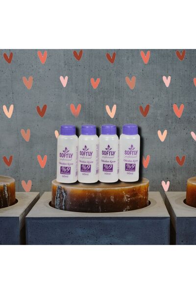 Softly Proffessıonal Mini oksidan 60 ml oxidant cream 30 volume 4 adet