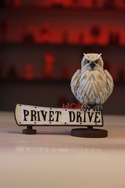 NOK KONSEPT Harry Potter Privet Drive Tabelası Hedwig Baykuş Figürü