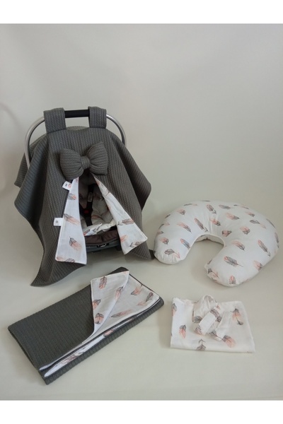 Wenaris غطاء عربة الأطفال مزدوج الجوانب - بطانية للرضاعة الطبيعية