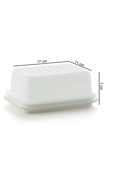 Tupperware White Eco Butter Storage Container with Lid - Hsgl