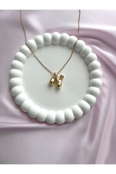 Alexis Carrel Kadın Asimetrik Harf Kolye, N Harfli Kolye