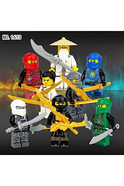 marimari 8 Adet Ninja Go Yapı Oyuncak Uyumlu Set Görsel Gibidir