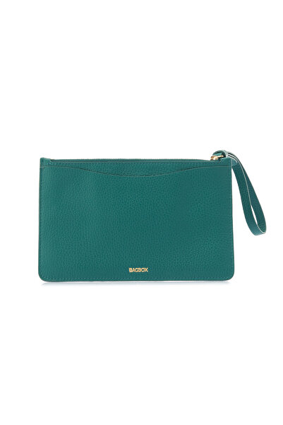 BAGBOX Жіноча шкіряна сумочка кольору петроль-зеленого - Портфель