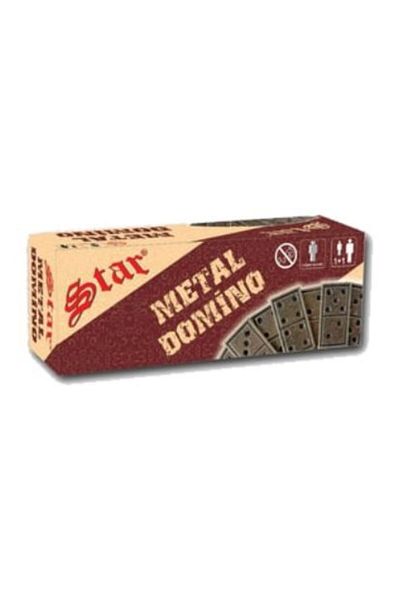 Star Oyun Aletleri Star Metal Domino Brass Domino Standing Domino Stone Set