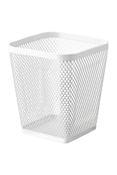IKEA Μεταλλική Λευκή Επιτραπέζια Στυλοθήκη 2 Τεμαχίων