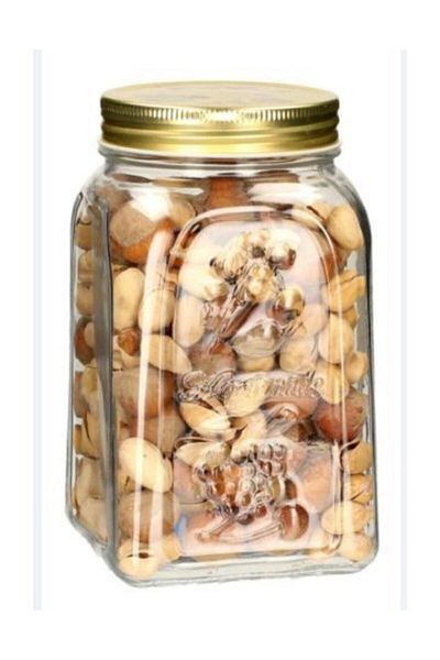 Paşabahçe 80385 Homemade Metal Jar with Lid 1000 Cc - 4 Pieces