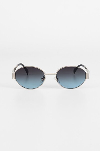 Kapin Corel Oval Metal Tasarım Güneş Gözlüğü - Lacivert