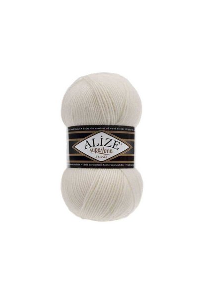 Alize Superlana Classic 62 Light Cream (3 Pieces)