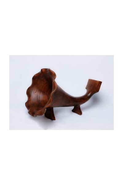 egesaksı Büyük Boy Ahşap Renk Çömlek Gramafon