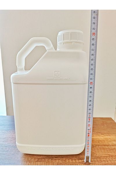 Güneydoğutopraksıztarım 5 Liter Empty Canister 4 Pieces - With Lockable Lid - Thick Plastic