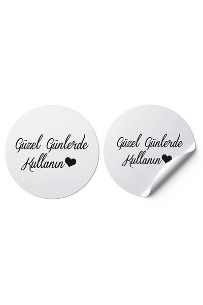 bidesigner Coated Sticker (4x4cm) 70 Pieces - Use on Nice Days - White Background