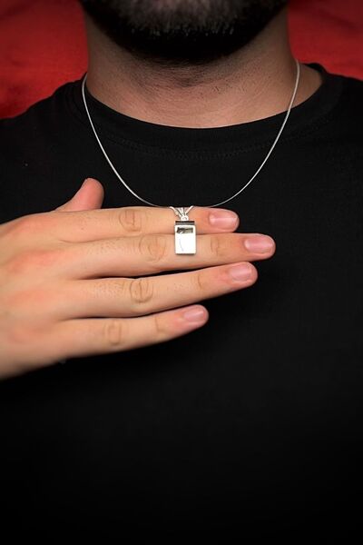 Ebrar Silver Gümüş Düdük Kolye 925 Ayar Gümüş Düdük Figürlü Unisex Kolye