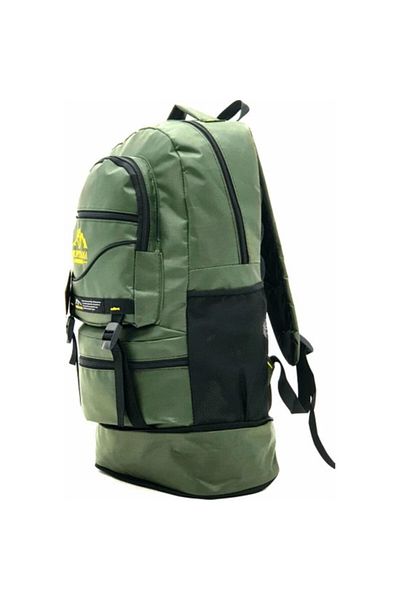MONTANA Σχολικό σακίδιο πλάτης 55+10 λίτρων Green Bellows Αδιάβροχο πολλαπλών τμημάτων Campinger-travel-Mountaineer-School