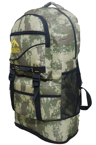 MONTANA Mountainer 55+10 Liter Gusseted Black Αδιάβροχο Πολυδιαμέρισμα Σακίδιο Ταξιδίου-Ορεινών-Καμπέρ