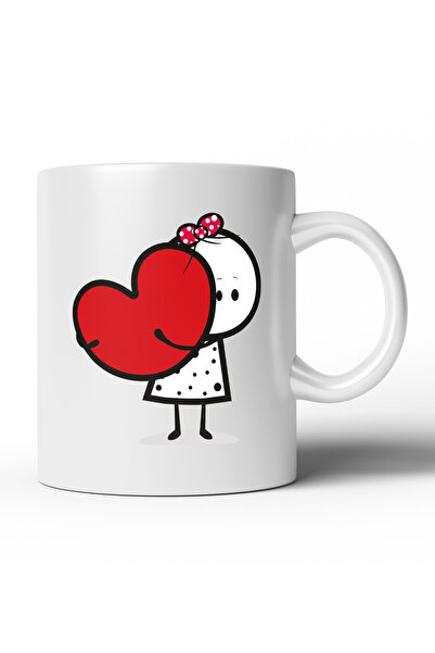 MOD10 كوب بتصميم خاص مطبوع على شكل قلب - SVG03