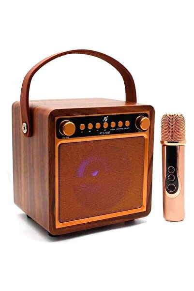 KOÇAKELEKTRONİK Extra Basslı Kablosuz Mikrofonlu Led Aydınlatmalı 4'' Taşınab...