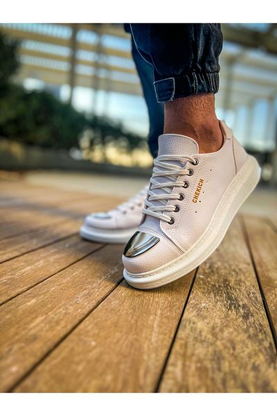 BZ Moda B175 Mirror Orthopedic Ανδρικά αθλητικά παπούτσια - Casual Skin, Λευκό CBT
