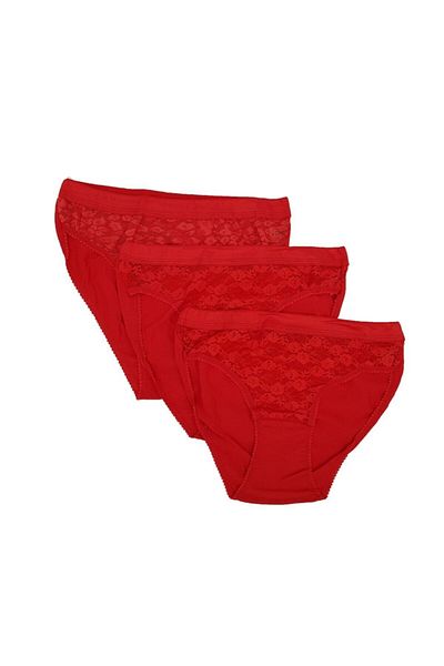 Tutku Chiloți pentru femei din safir roșu, pachet de 12