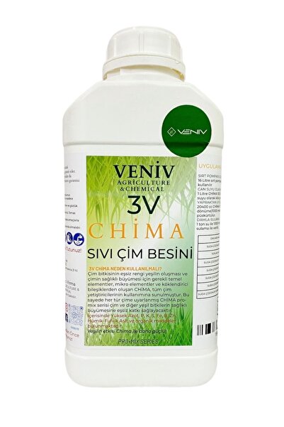 VENİV AGRİCULTURE 3v Chima Çim Çoşturan Çim Gübresi Güçlendirici Besleyici Kö...