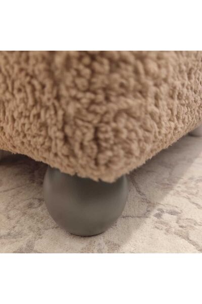 pufftable Antrasit Renk Ahşap Ayaklı Sandıklı Bebek Çocuk Odası Pufu Oyuncak ...
