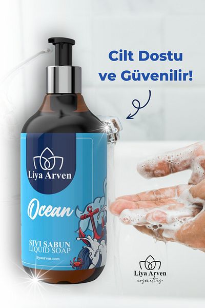 Liya Arven Ocean Natural Content Liquid Hand Soap - 500 ml