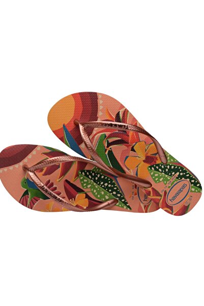 Havaianas 2024 Slim Fit Tropical Orange Women's Slippers