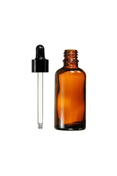 makrobay Amber Cam Şişe 50 Ml Cam Damlalıklı 3 Adet