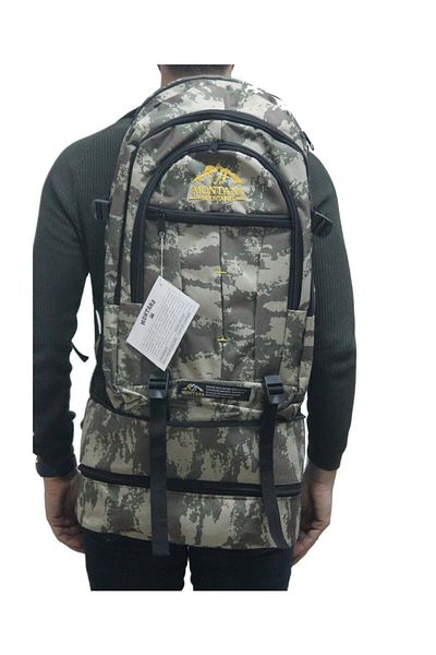 MONTANA MOUNTAINER Large Size Mountaineer Backpack with Gusset and Shoelaces 80 Liters