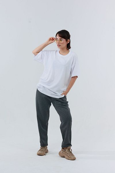 TKT Γυναικείο Φούτερ Oversize Πικέ Διπλό