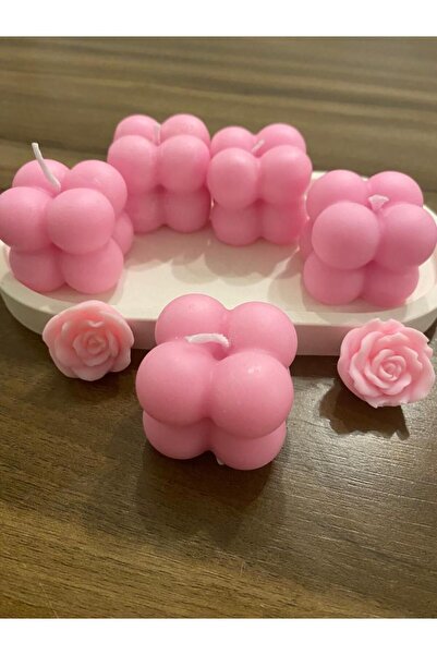 Görke Tasarım 30 Adet Toptan Mini Bubble Mum Davet, Nişan, Söz, Nikah, Kına H...