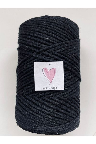 Makromİps MACROME STRING (250gr-185m-2mm) PREMIUM COTTON COTTON ROUND HOBBY BAG STRING STRING