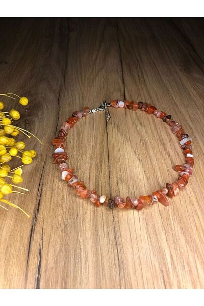 Stoneday Autumn Color Agate Stone Natural Special Design Necklace