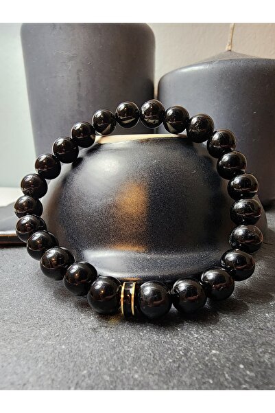 Şifa Köşesi Natural Black Tourmaline Women's and Men's Bracelet - Evil Eye an...