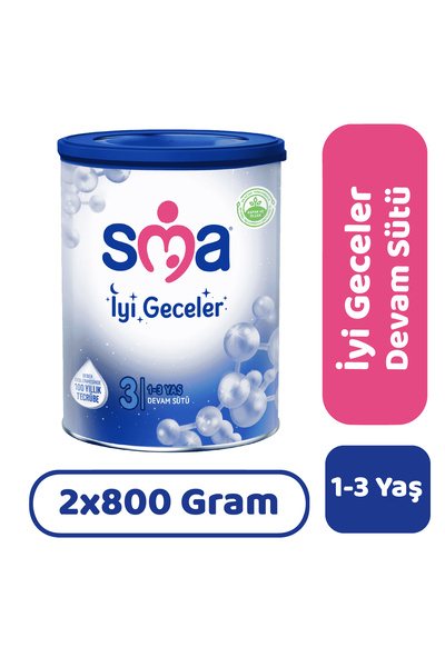 SMA İyi Geceler 3 Devam Sütü 800 gr 2 Adet