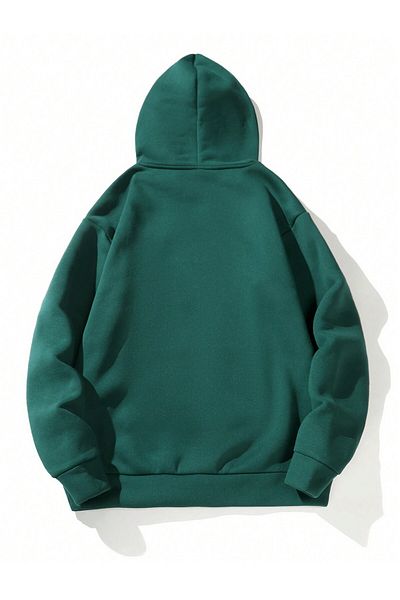 EYAX MODA Plus Size - Hooded Relaxed Fit Sweatshirt
