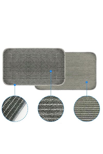 Egonex Mandallı Mop Yedek Bezi 2 Adet Kir Göstermez Gri Renk