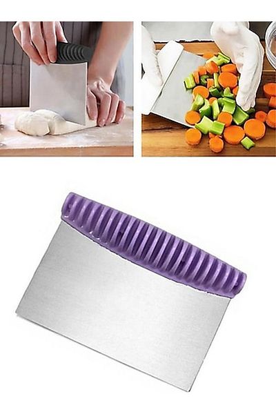 Hane216 Stainless Metal Spatula - Dough Cutter, Chopper, Scraper, Vegetable Fruit Slicer