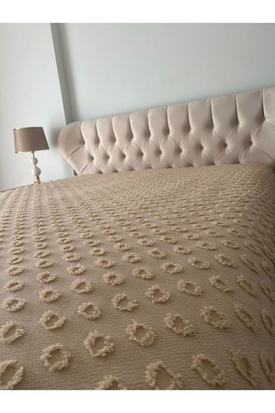 Zeren Home مفرش سرير وغطاء سرير مزدوج من القطن من Zeren Model - 240 × 260