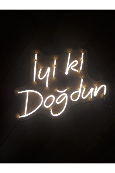 Extremmotif İyi ki Doğdun Neon Led Tabela Duvar Lambası