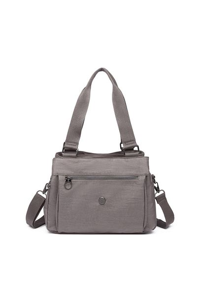 SMART BAGS Geantă de umăr pentru femei din țesătură nano metalică 1125 Gri