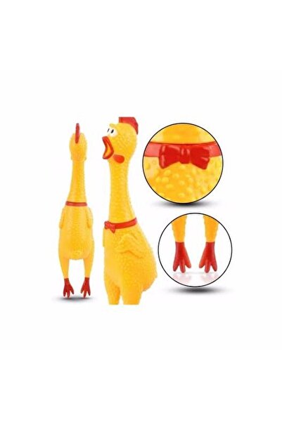 Hane216 Öten Çığlık Atan Horoz Tavuk Civciv Köpek Kedi Için Bağıran Sesli Oyuncak 30 Cm - Shrilling Chicken