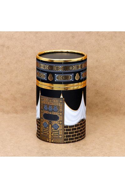 AYHANHOME Gift Dowry Kaaba Patterned Boxed Prayer Rug Prayer Beads Set