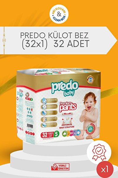PredoBaby Premium Pants Panty Diaper Size 5 (11-25kg) Junior 32 Pieces
